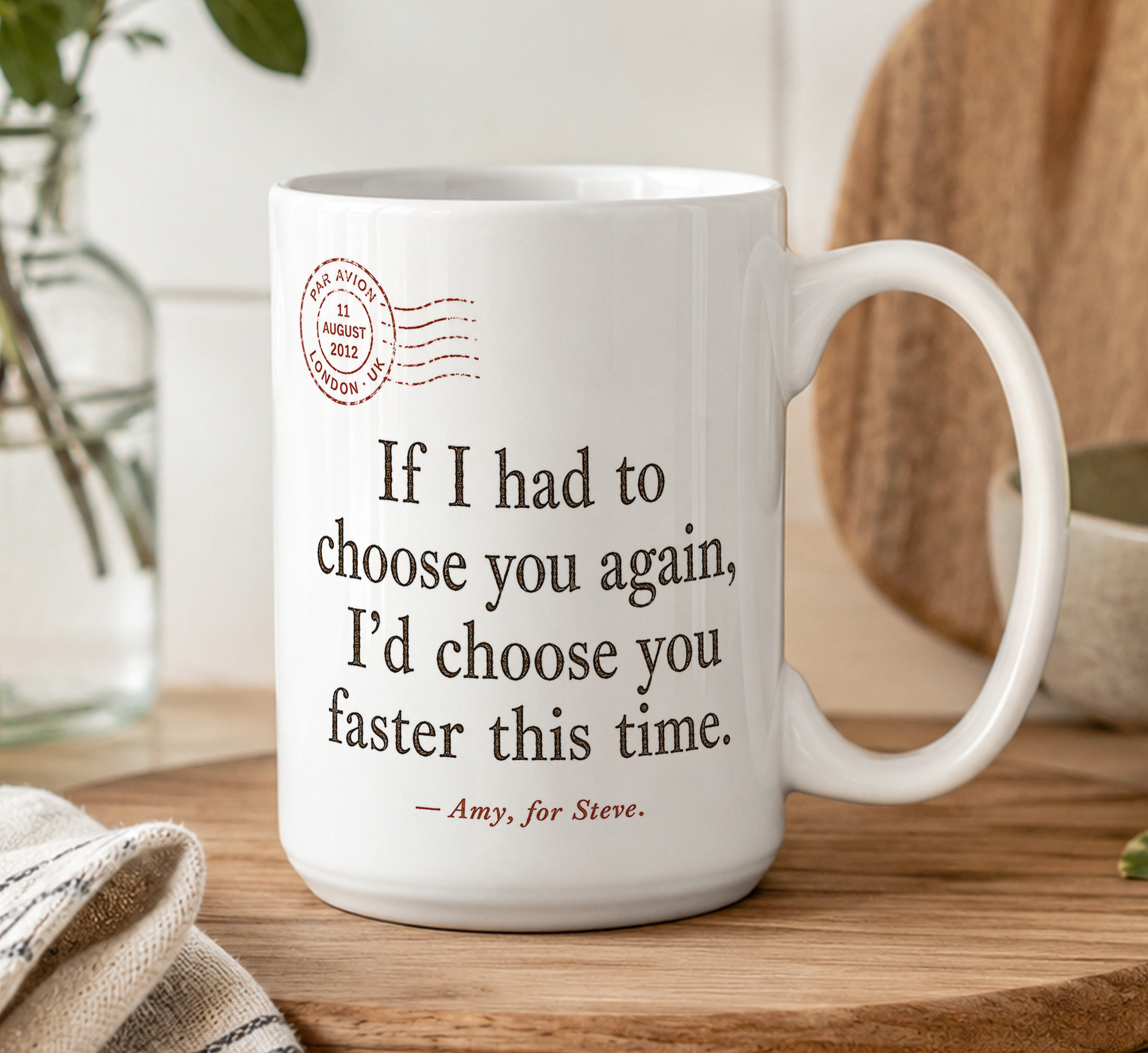 Personalised Choose You Again Mug – Romantic Couple Gift - Image 5