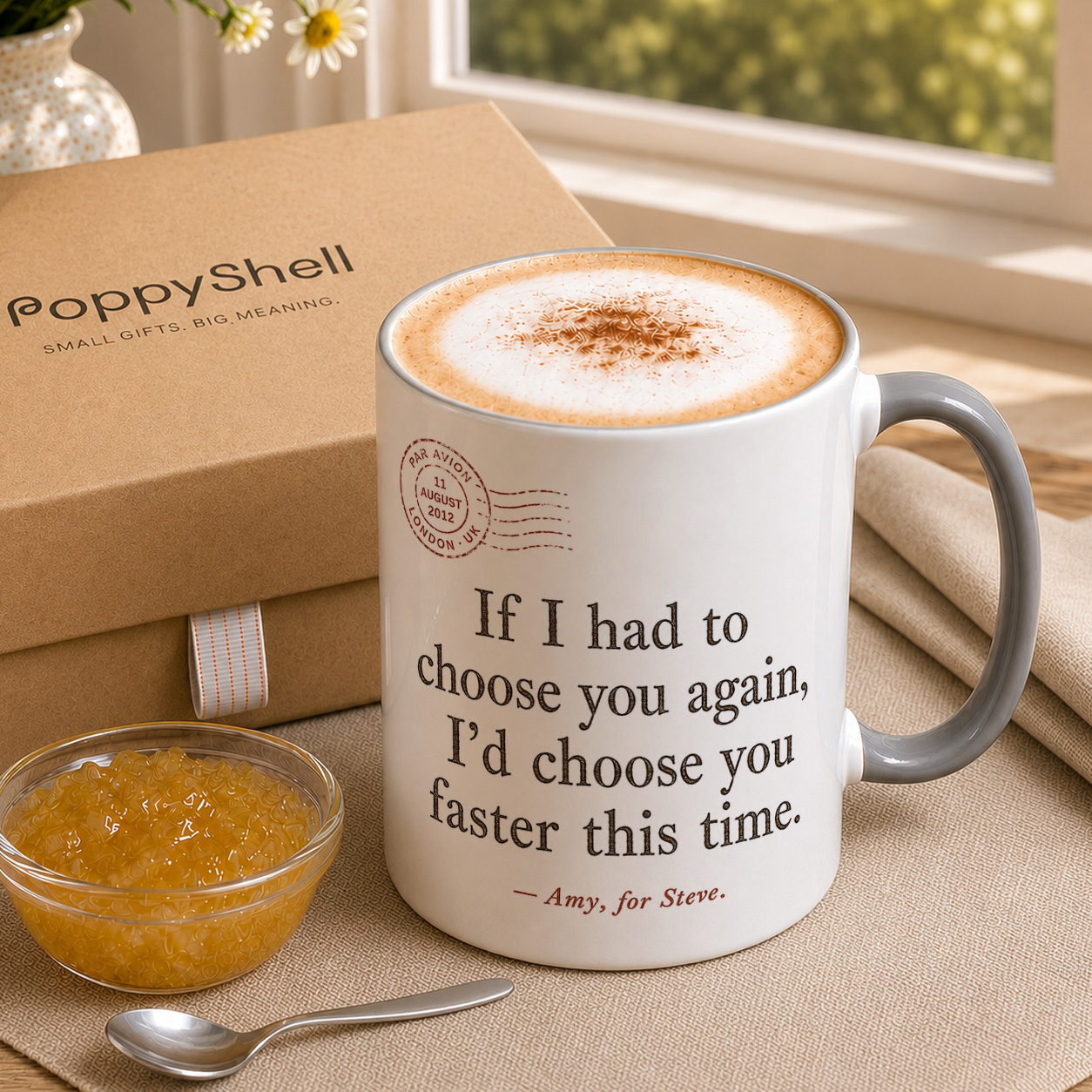 Personalised Choose You Again Mug – Romantic Couple Gift - Image 3