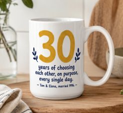 Personalised Anniversary Years Mug – Custom Couple Gift - Image 5