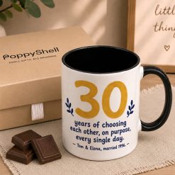Alternative view of Personalised Anniversary Years Mug – Custom Couple Gift