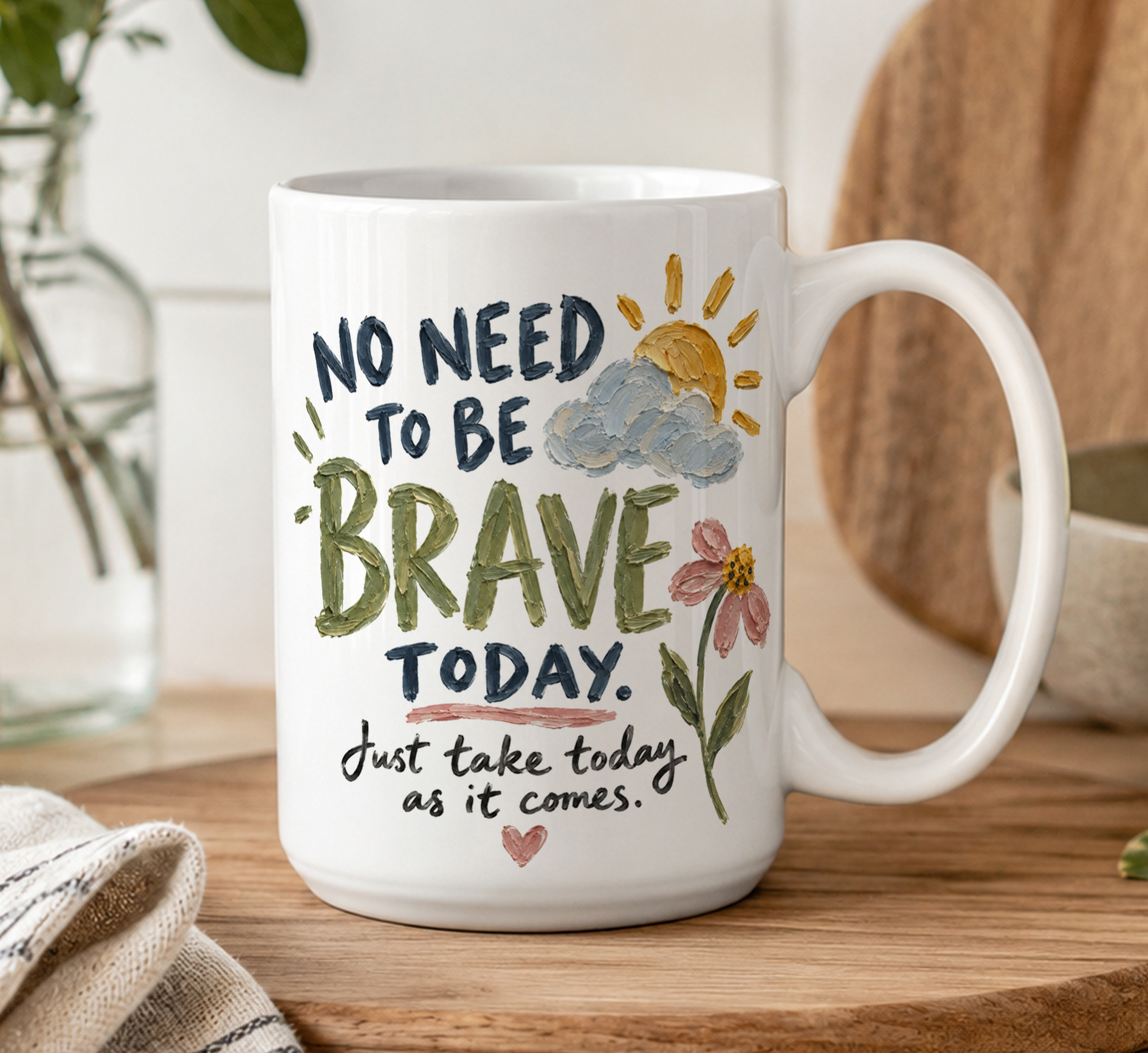 Brave Today Mug – Thoughtful Support Gift - Image 5