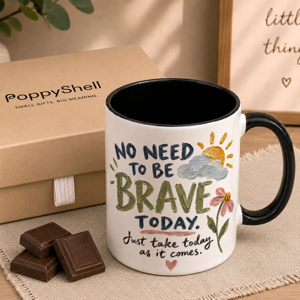 Brave Today Mug – Thoughtful Support Gift - Image 2