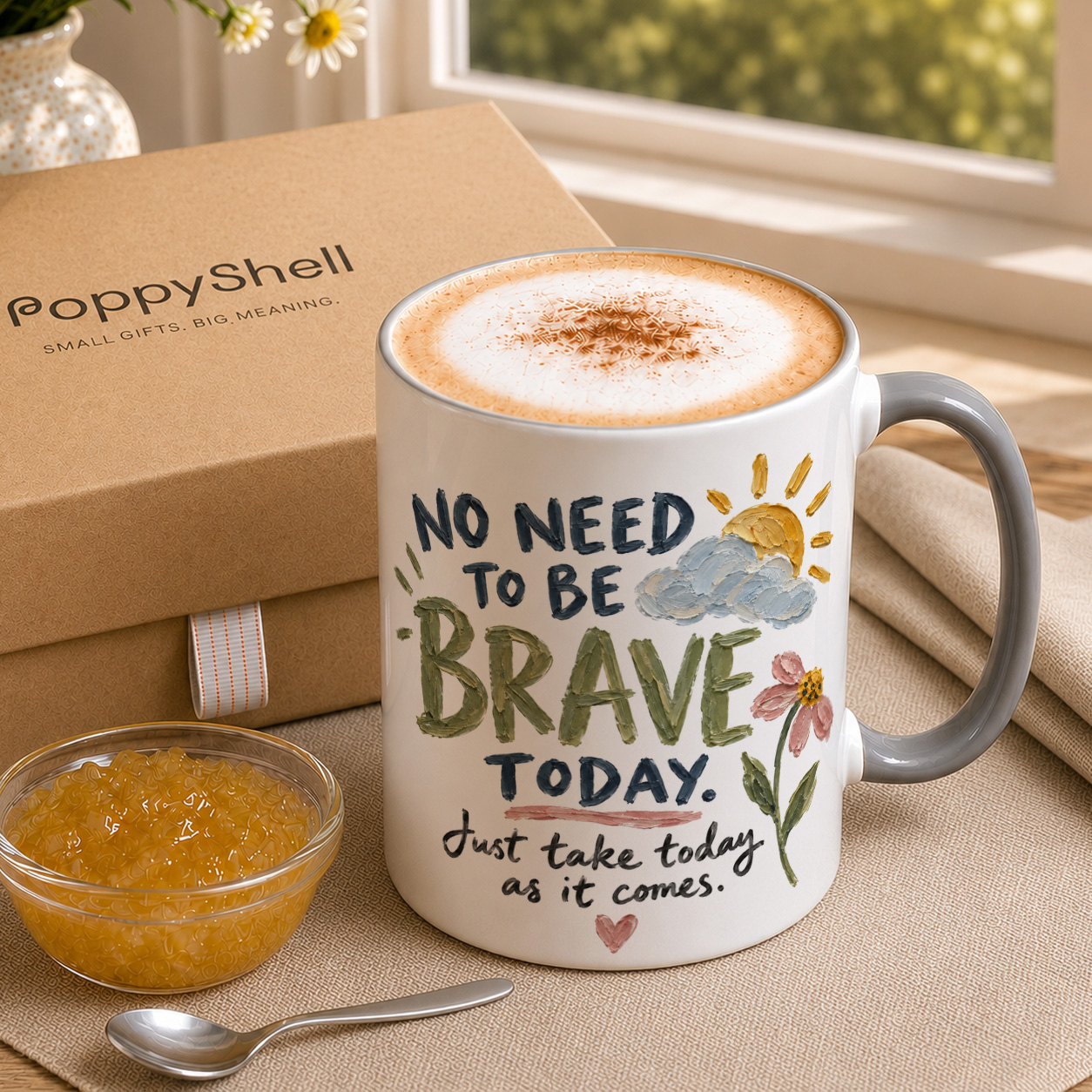 Brave Today Mug – Thoughtful Support Gift - Image 3