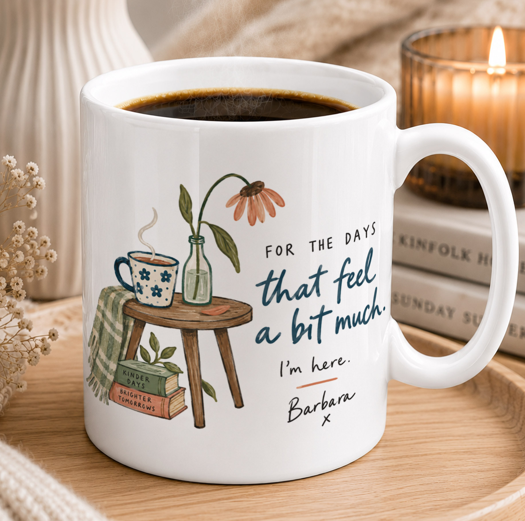 Personalised Days Feel Much Mug – Thoughtful Support Gift