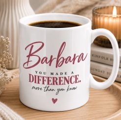 Personalised Thank You Mug – You Made a Difference Gift