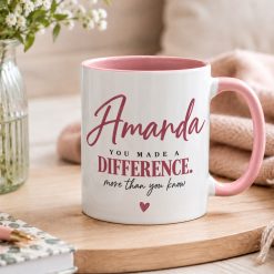 Personalised Thank You Mug – You Made a Difference Gift - Image 4