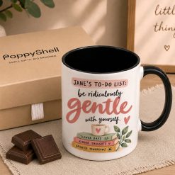 Personalised Be Gentle Mug – Self Care Gift - Image 4