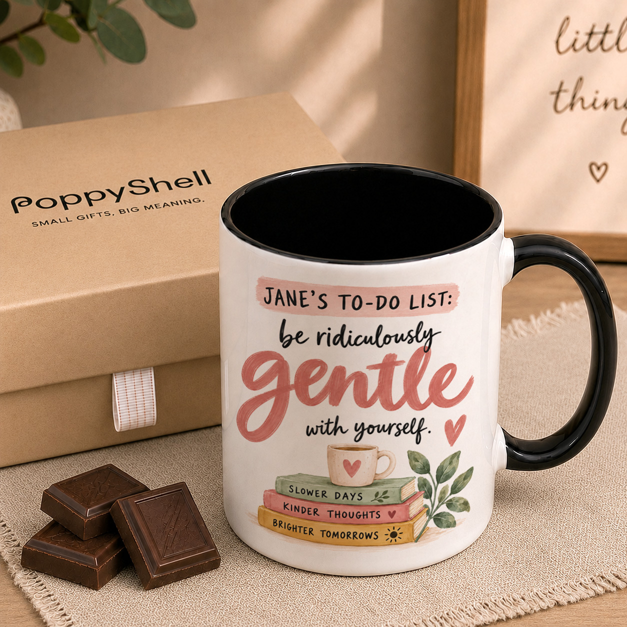 Personalised Be Gentle Mug – Self Care Gift - Image 4