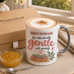 Personalised Be Gentle Mug – Self Care Gift - Image 3