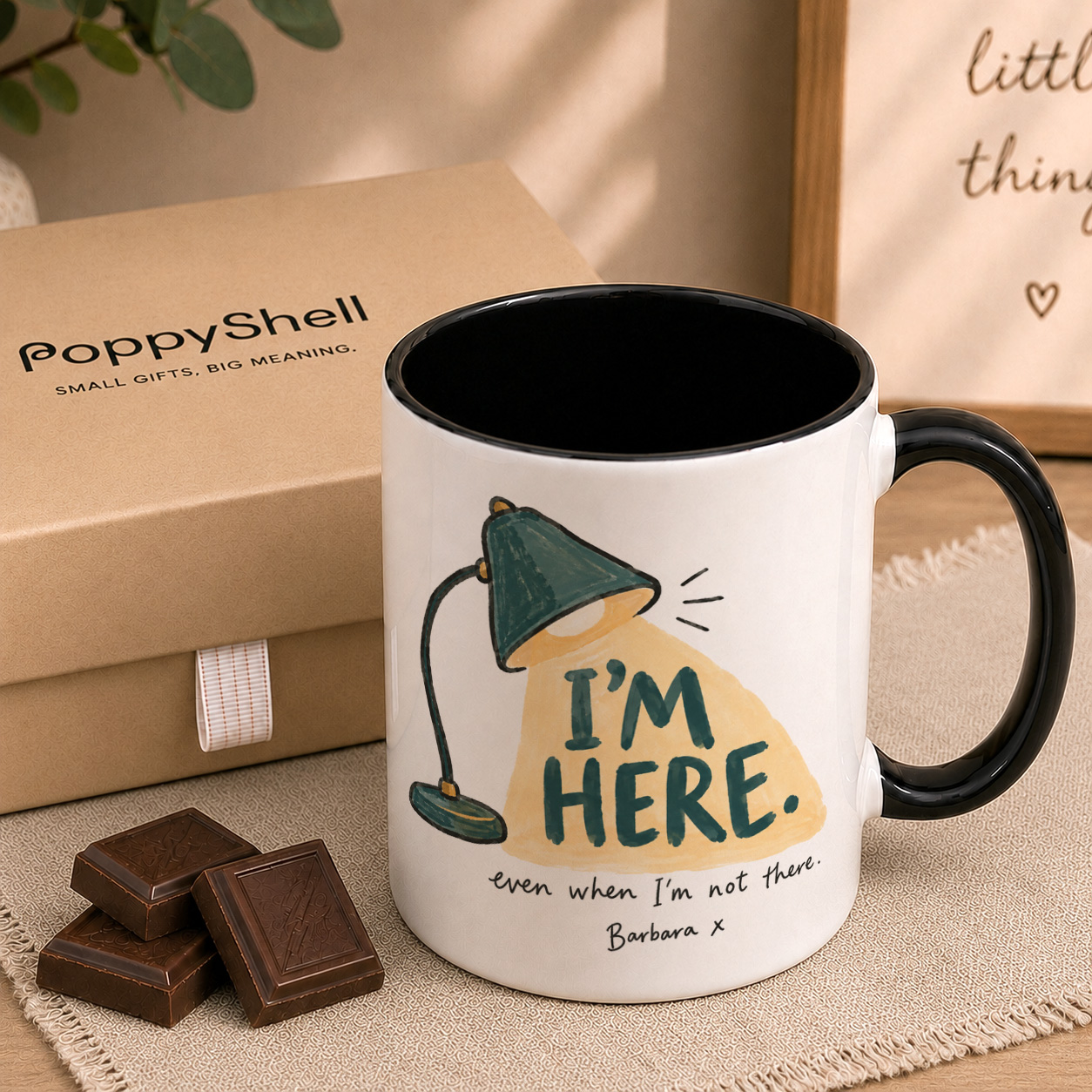 Personalised I’m Here Mug – Thinking of You Gift - Image 3