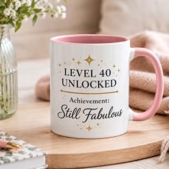 Level Unlocked Birthday Mug – Custom Age Birthday Gift - Image 4