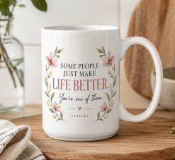 Personalised Thank You Mug – Life Better Appreciation Gift - Image 5