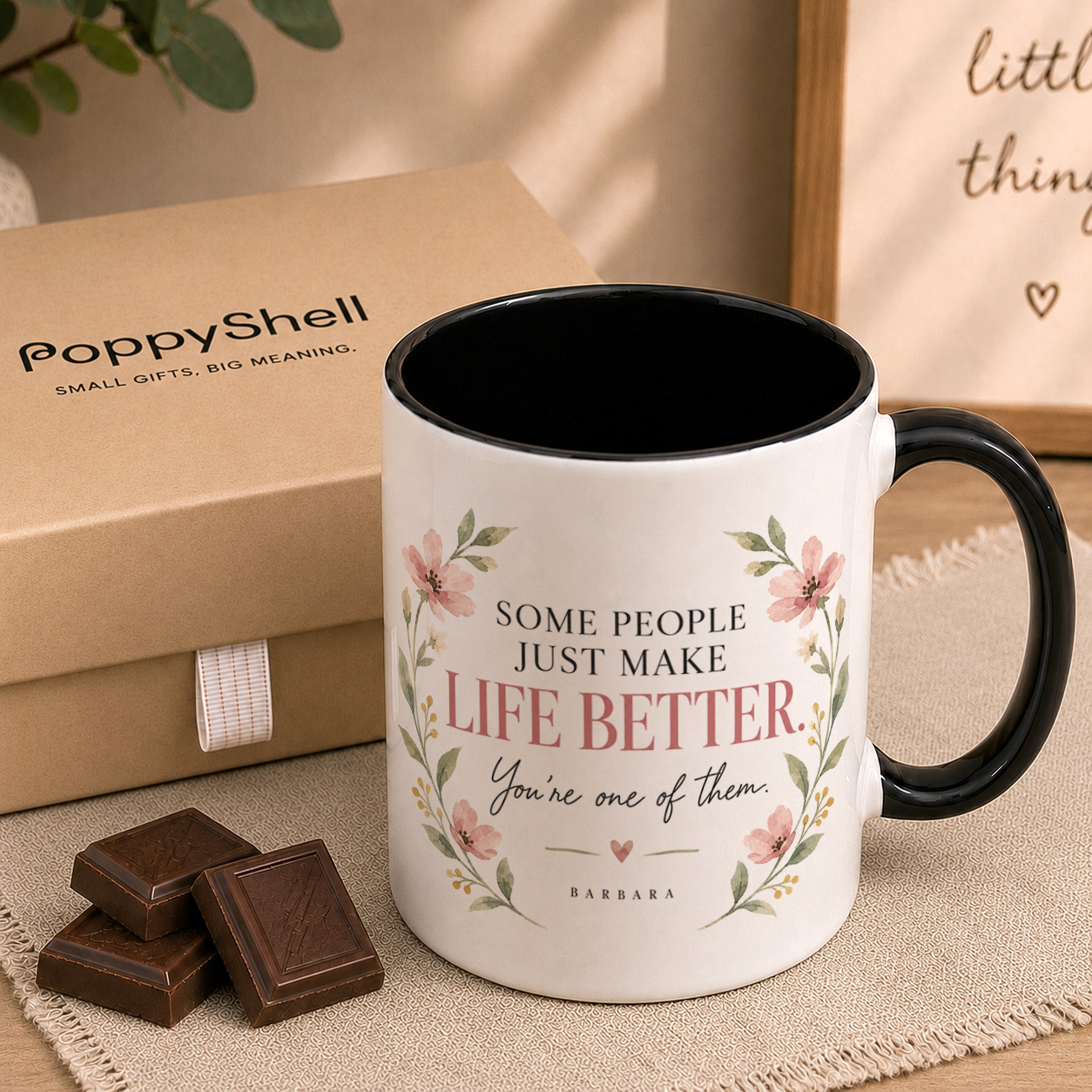 Personalised Thank You Mug – Life Better Appreciation Gift - Image 4