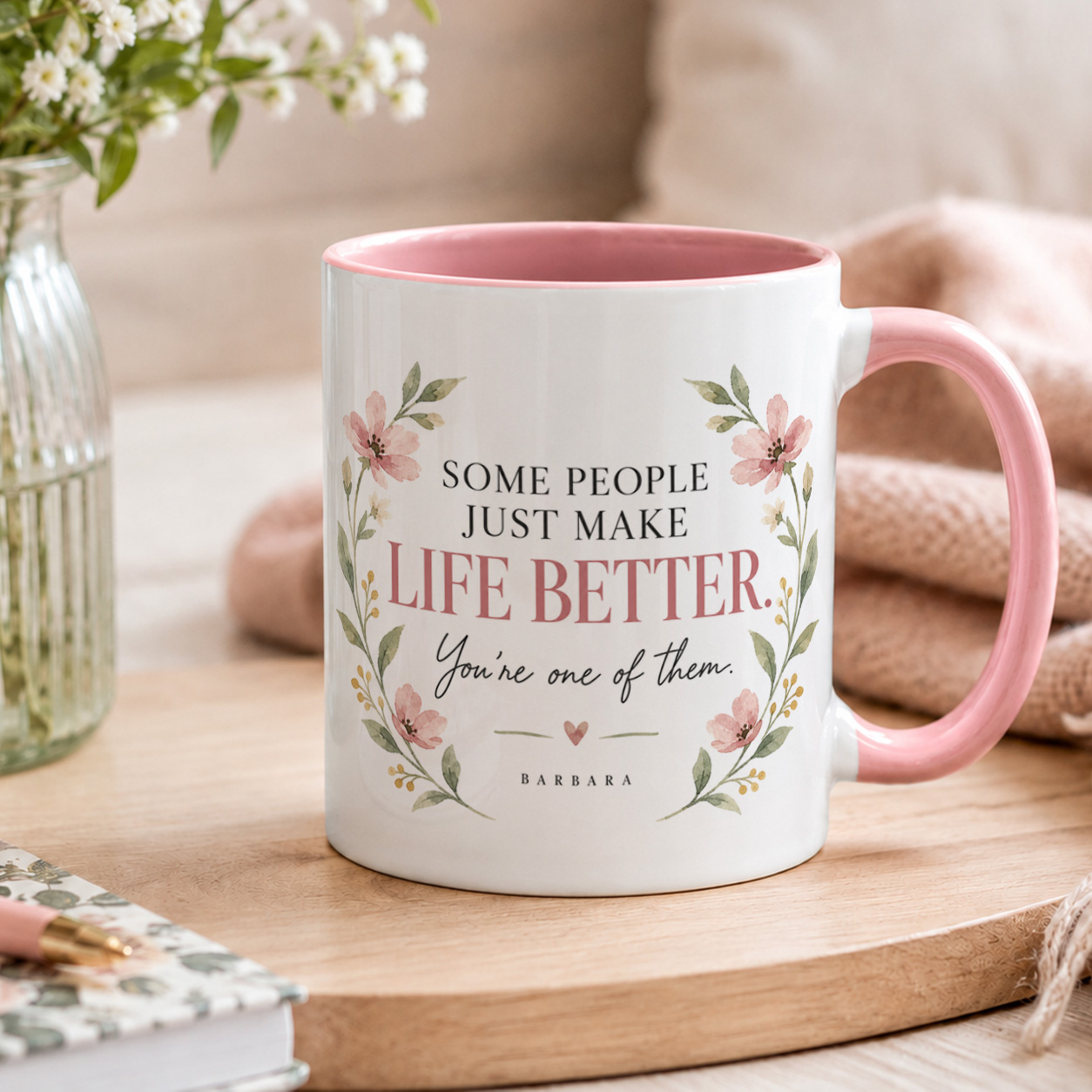 Personalised Thank You Mug – Life Better Appreciation Gift - Image 2