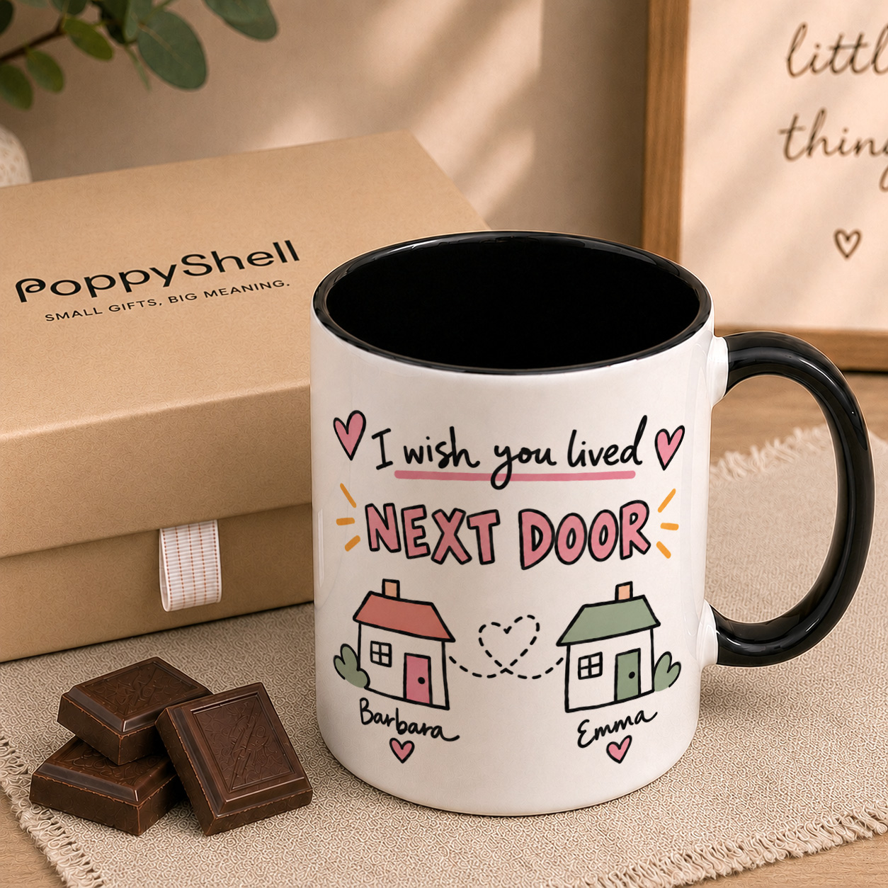 Personalised Lived Next Door Mug – Thinking of You Gift - Image 4