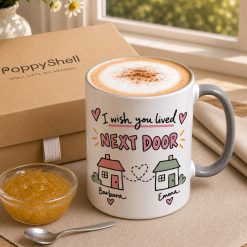 Personalised Lived Next Door Mug – Thinking of You Gift - Image 3