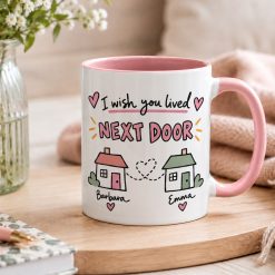 Alternative view of Personalised Lived Next Door Mug – Thinking of You Gift
