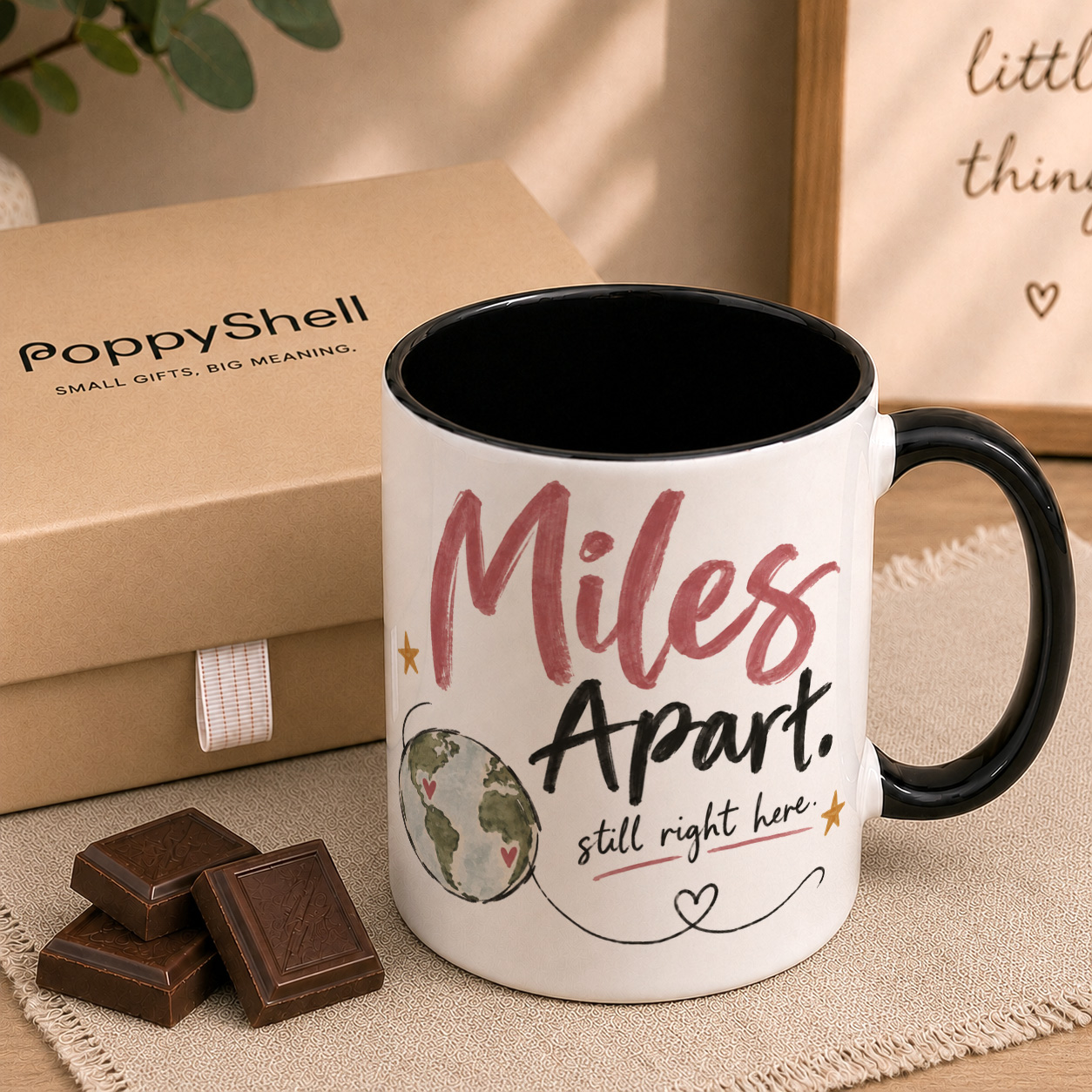 Miles Apart Mug – Long Distance Thinking of You Gift - Image 2