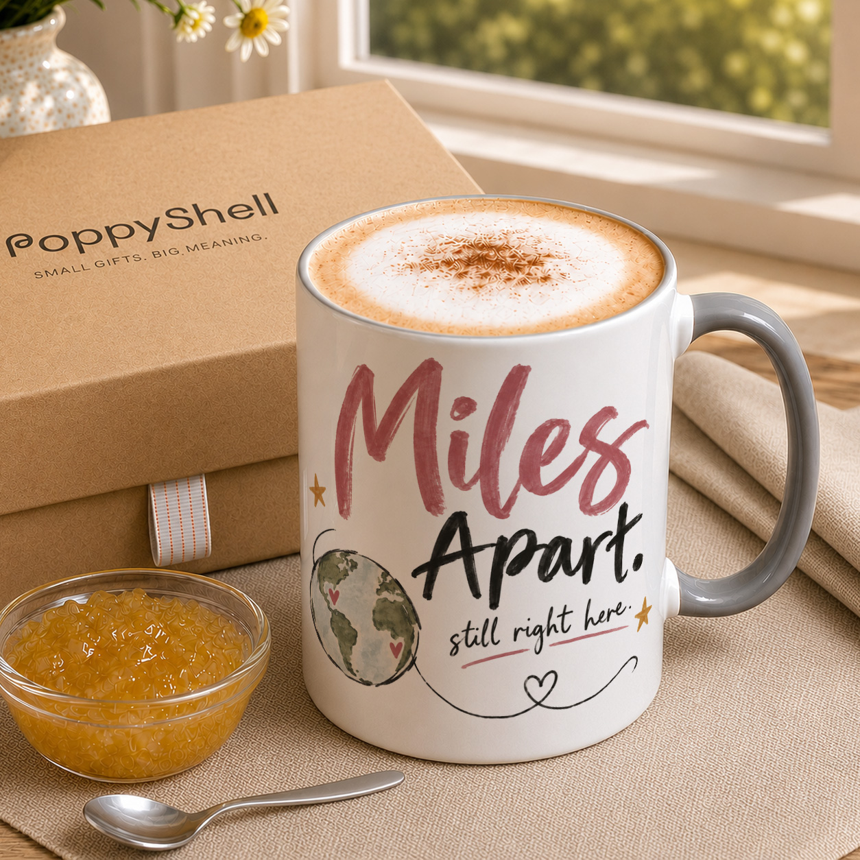 Miles Apart Mug – Long Distance Thinking of You Gift - Image 3