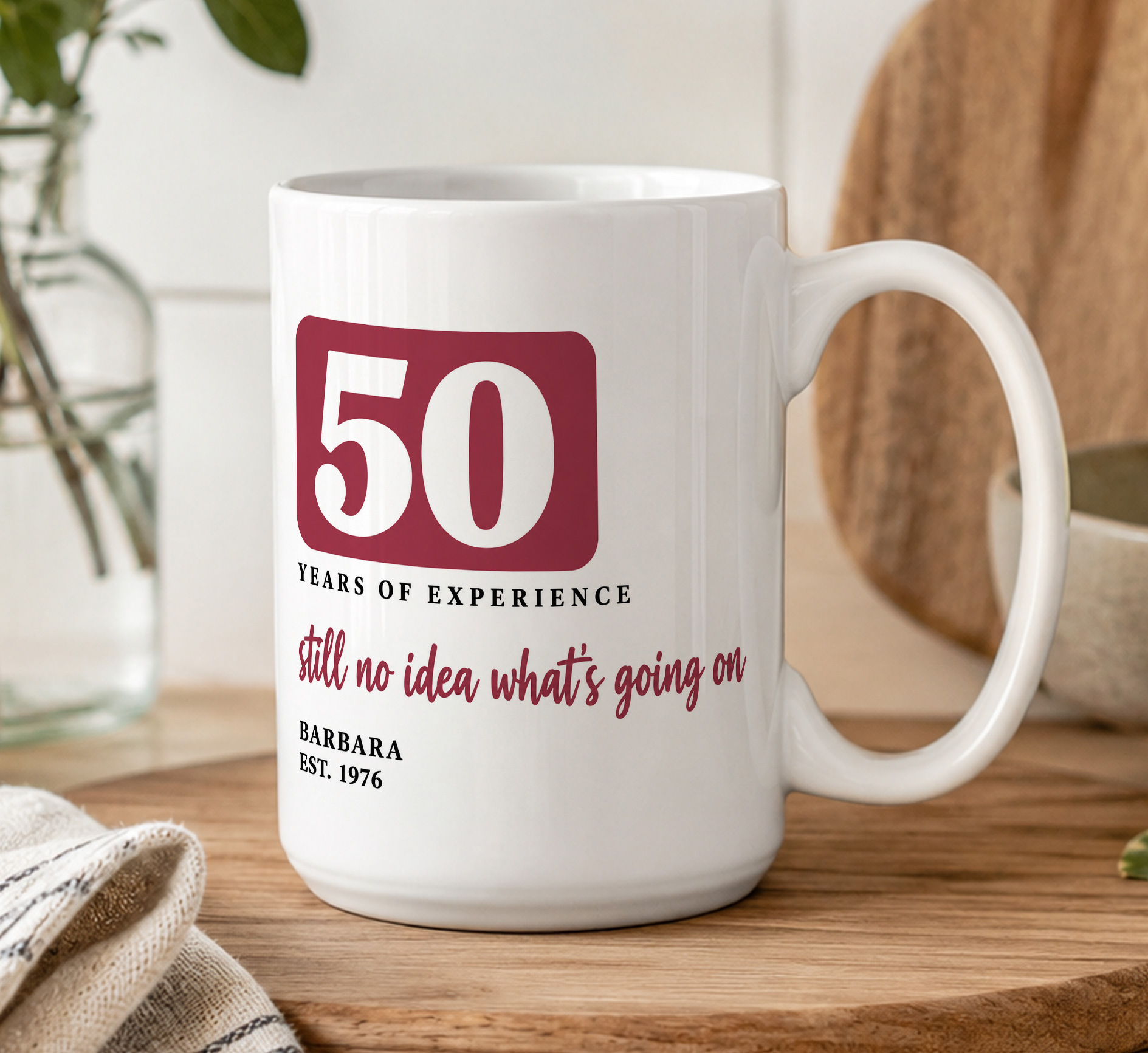 Personalised Years of Experience Mug – Funny Birthday Gift - Image 5