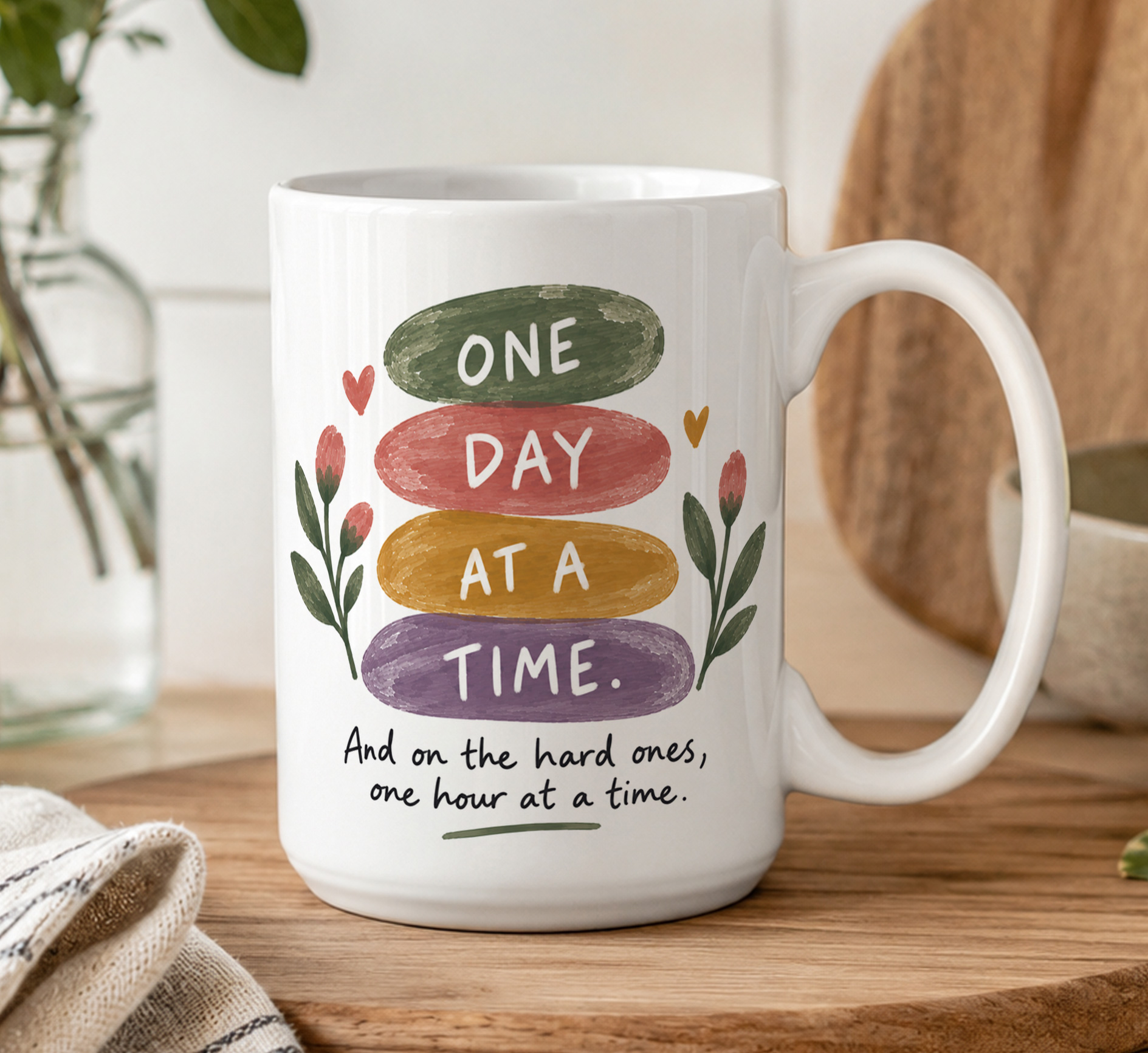 One Day at a Time Mug – Encouragement Gift - Image 5