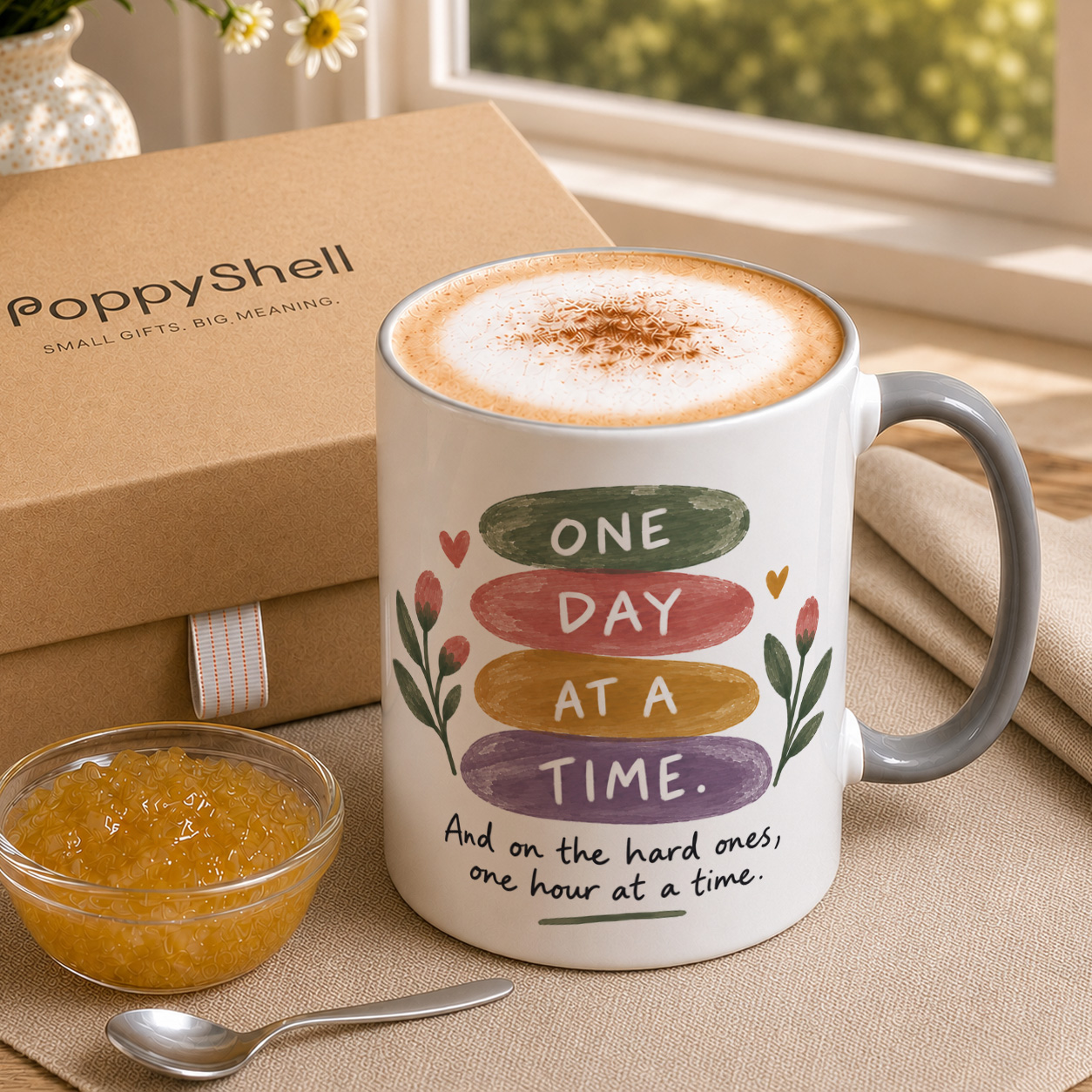 One Day at a Time Mug – Encouragement Gift - Image 3