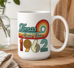 Personalised Birth Year Mug – Custom Name Retro Birthday Gift - Image 5